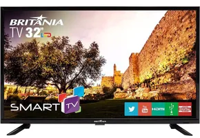 Smart TV LED 32" Britânia BTV32G51SN HD com Conversor Digital 2 HDMI 1 USB Wi-Fi Áudio Dolby - Preta | R$799