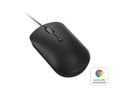 Mouse compacto com fio Lenovo 400 USB-C