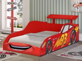 Cama De Solteiro Carro Mcqueen Vermelho