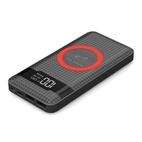 Carregador Portátil Power Bank Sem Fio Wireless por Indução Turbo 10.000mAh Pineng Kaidi Preto