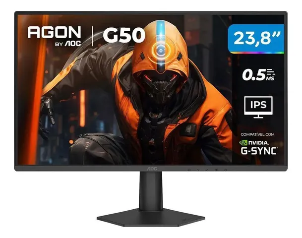 (Meli+) Monitor Gamer AOC Agon G50 23,8" Full HD 144Hz 0,5ms