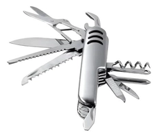 Canivete Suíço 11 Funções em Aço Inoxidável