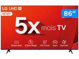 Smart TV 86 4K LG com Alexa e webOS 24
