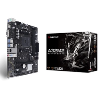 Placa Mãe Biostar A32M2, Chipset A320, AMD AM4, mATX, DDR4
