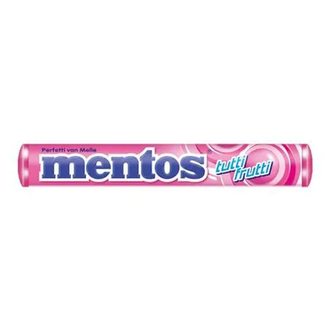 (REC) (R$1,71 / + Por -) Mentos Tutti-Frutti Bala Mastigável - 37,5g | 14 Unidades