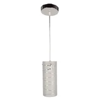 Pendente Prata Metal e Vidro First LLUM Bronzearte | R$10