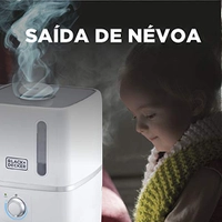 Umidificador de Ar, AIR1000-BR Branco, Bivolt, Black+Decker