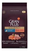 Alimento Gran Plus Gourmet para gato adulto Castrado sabor salmão e frango de 10.1 kg