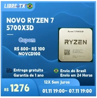 Processador RYZEN 7 5700X3D Cpu Socket AM4 