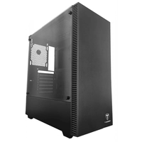 Gabinete Gamer T-Dagger, Cube, Mid Tower, Vidro Temperado, Black, Sem Fonte, Sem Fan