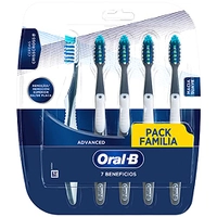 Escova Dental Oral-B Pro-Saúde 7 benefícios - 5 Unidades