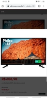 TV Philco 32 Polegadas Led HD PTV32C30D Preta R$ 609