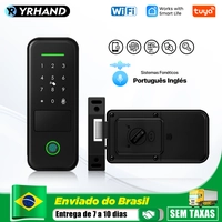 [R$303 "MOEDAS"/BR] Fechadura Inteligente Externa à prova d'água Tuya Wifi YRHAND IP66  #Aliexpress 🇧🇷