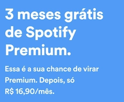 [Novos Usuários] Spotify Premium 3 meses grátis - Streaming de música