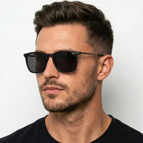 Óculos Sol Masculino Metal Acetato Proteção Uv