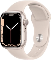Apple Watch Series 7 (gps) 45mm Branco Starlight Aluminum Case Com Starlight Sport Band Mkn63ll/a