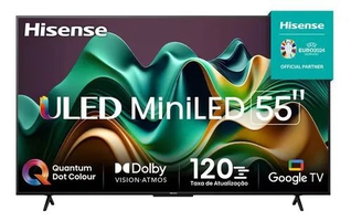 Por R$ 1.614: Smart TV 55 Hisense 4K Mini LED Google TV | Pelando