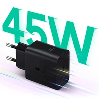 Samsung Carregador Super Rápido 45W COM CABO USB-C Preto