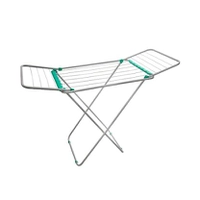 Varal de chão com abas de aço branco Coisas e Coisinhas