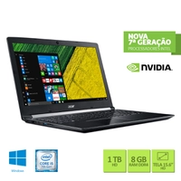 [FRETE GRÁTIS] Notebook Acer Intel Core i5 7200U 15,6" 8GB HD 1 TB Windows 10