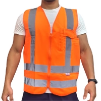 Colete Segurança Refletivo com Ziper 1 Bolso Steelflex 