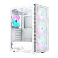 Gabinete Gamer Montech x3 MESH, Mid Tower, Branco, ATX, Com 6 Fans RGB, Vidro Temperado, X3 MESH WHI