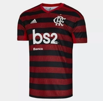 Camisa Flamengo I 19/20 s/nº Torcedor c/ Patrocínio Adidas Masculina - R$ 160