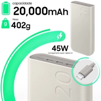 Samsung Carregador Portátil 20000mAh 3x USB-C 45W