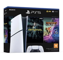 Console PS5 Slim 1TB Digital Edition + 2 Jogos - Branco