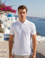 (Várias cores disponíveis)Camisa Polo Slim Masculina Básica