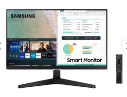 (Samsung VIP) Smart Monitor Samsung 24" FHD, Tizen™, Tap View, HDMI, Bluetooth, HDR, M5 Preto