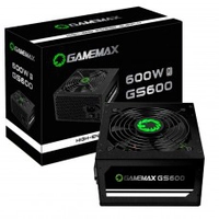 Fonte Gamemax GS600, 600W, 80 Plus White, PFC Ativo
