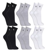 Kit 6 Pares Meia Lupo Cano Médio Masculina Atacado Original