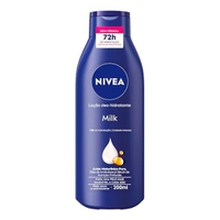 [REC/Leve 10 R$7,79 CADA] Loção Hidratante NIVEA Milk 200ml - 72h de hidratação