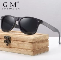 [APP/Moedas R$3] GM Polarizada De Madeira Óculos De Sol 