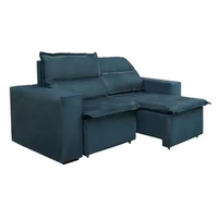 Sofá 3 Lugares Luizzi Montana Retrátil e Reclinável em Suede | R$ 1351