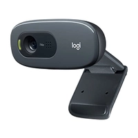 Webcam HD Logitech C270 com Microfone Embutido e 3 MP para Chamadas e Gravações em Vídeo Widescreen