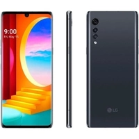 Smartphone LG Velvet Aurora Gray 6.8'', 4G, 128GB, 6GB Ram, Câmera Tripla 48 MP + 8 MP + 5 MP
