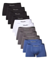 (Add 2 kit) Kit 10 Cueca Boxer Lisa Sem Costura Logo Mash