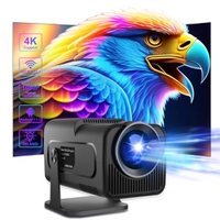 Mini Projetor Portátil Wifi6 BT 5.0, Projetor Inteligente Full HD 1080P Android 11, Projetor Externo Suporte 4K com 390 ANSI 10000 Lumens