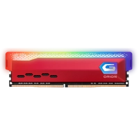 Memória DDR4 Geil Orion RGB, Edição AMD, 8GB, 3600MHz, Red, GAOSR48GB3600C18BSC