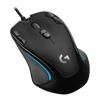 Mouse Gamer Logitech G300S, 9 Botões, 2500 DPI, Black