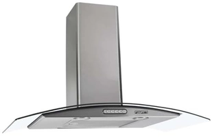 Coifa de Parede Vidro Curvo Inox 80cm 220V