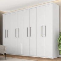 (AME: R$382) Guarda Roupa Casal Lauren 8 Portas Branco