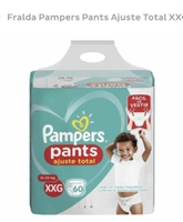 FRALDA PAMPERS PANTS AJUSTE TOTAL XXG COM 60 UNIDADES R$56