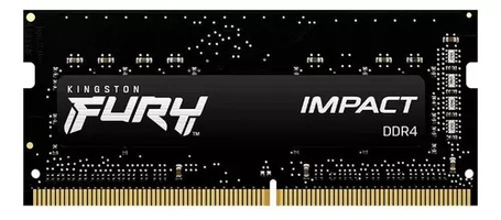 Memória RAM Para Notebook DDR4 16gb 3200Mhz CL20 Kingston Fury Impact KF432S20IB/16 Gamer Preto