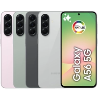 Smartphone Samsung Galaxy A56 5G 128GB 8GB RAM, Tela 6.7 Super AMOLED 120Hz, IP67, Áudio Estéreo, NFC, AI, 6 Anos de Atualizações