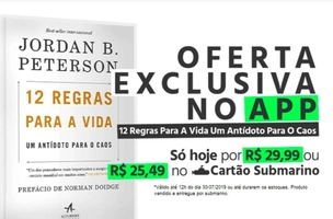 [R$20 Cartao Sub + AME] Livro 12 Regras para a Vida | R$45