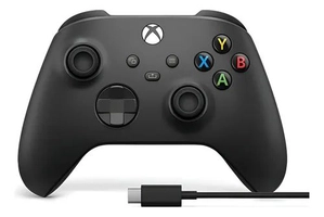 Controle sem fio Xbox Carbon Black Preto