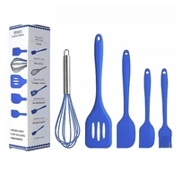 [R$11 MOEDAS] Kit 5 Utensílios de Cozinha - Cores Sortidas